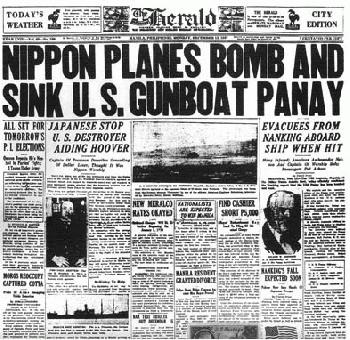 USS PANAY attacked