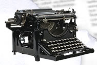 old machine to write articles about movies