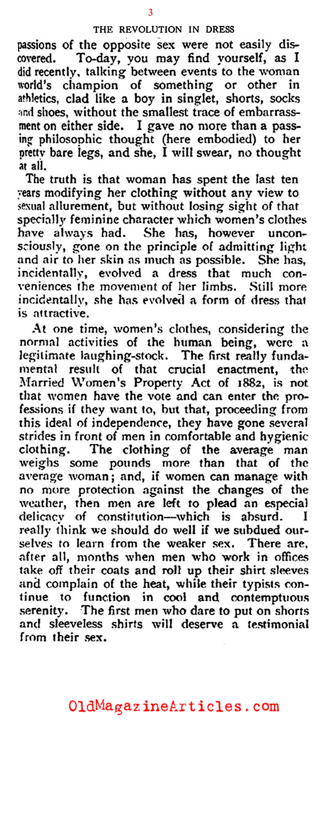The Revolution in 1920s Fashion (Saturday Review of Literature, 1925)