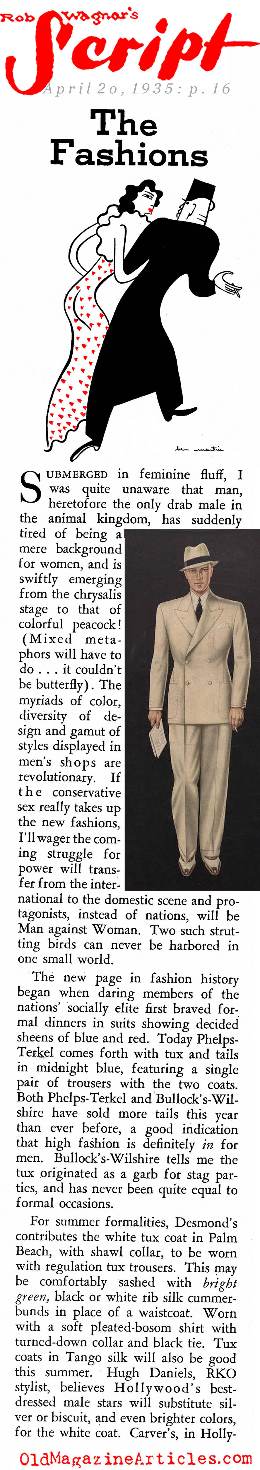 Spring Fashions (Rob Wagner's Script Magazine, 1935)
