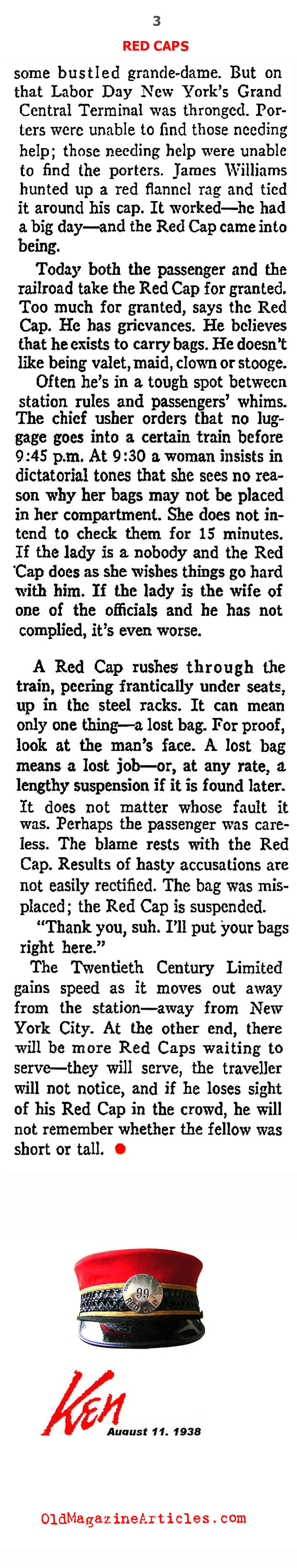 The Red Caps (Ken Magazine, 1938)