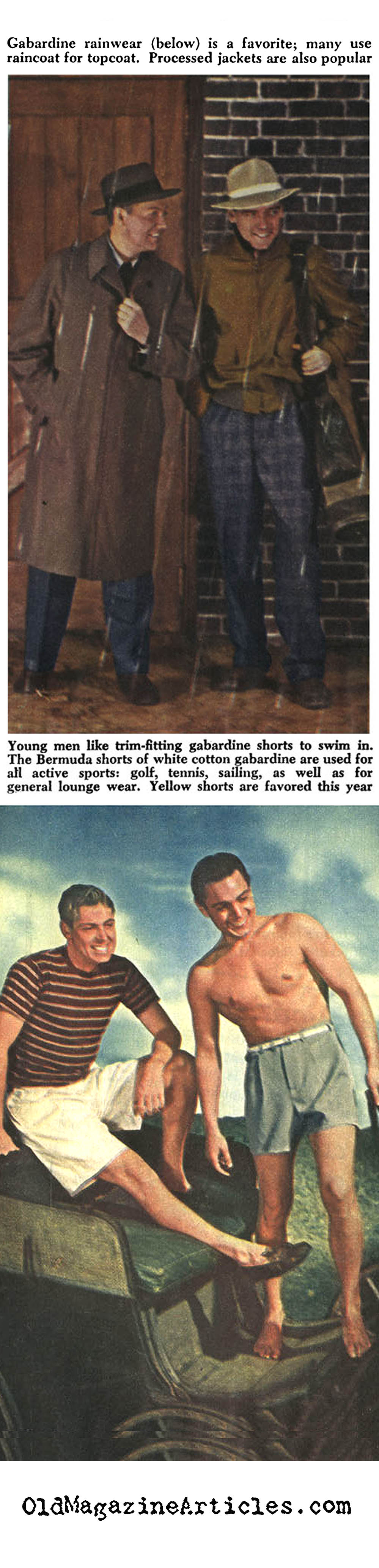 1940's Sportswear for Men (Collier's Magazine, 1945)