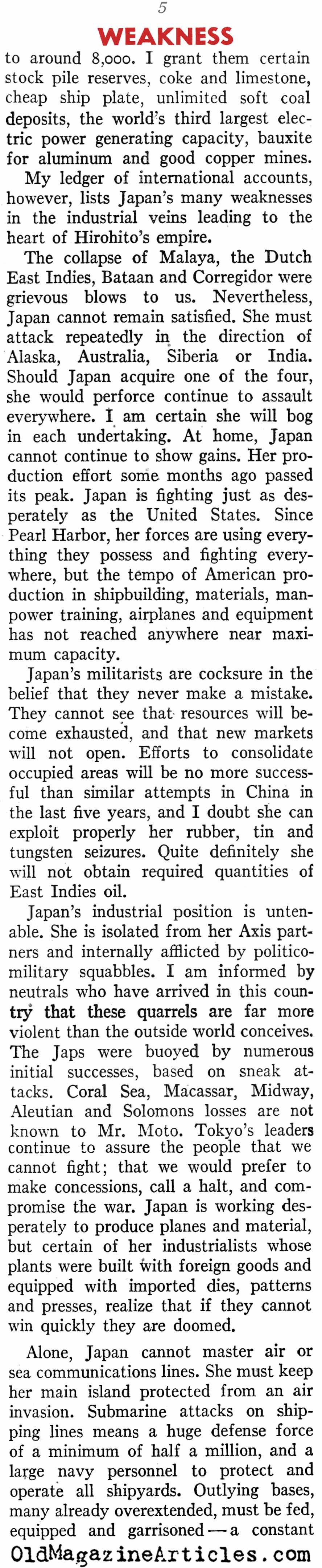 1943: The Year the Japanese Had Shot Their Wad (American Legion Magazine, 1943)