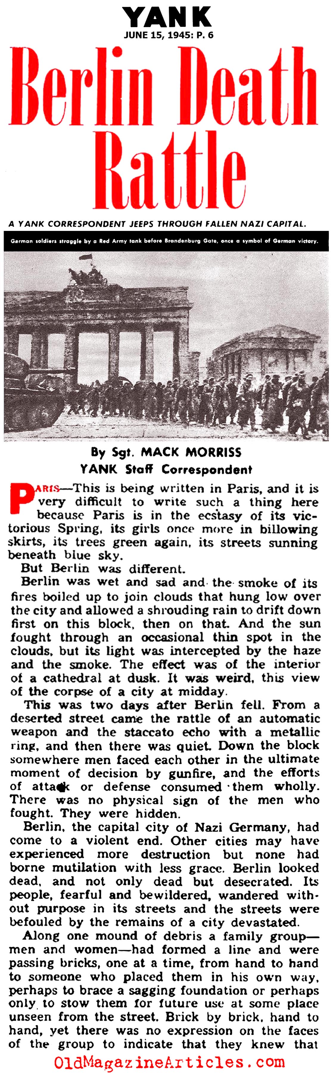 The End of the War in Berlin (Yank Magazine, 1945)