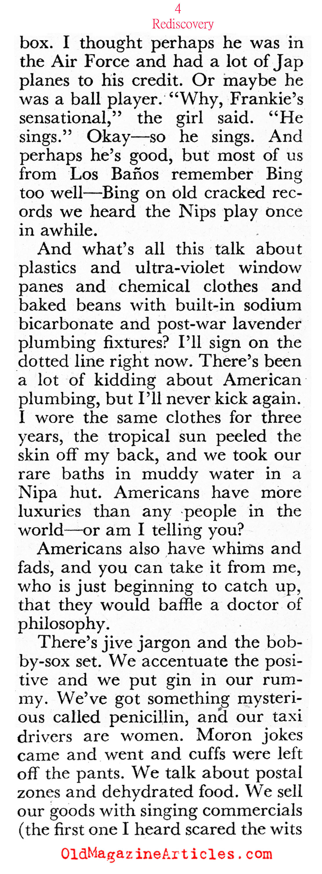 The Returned P.O.W. (Coronet Magazine, 1945)