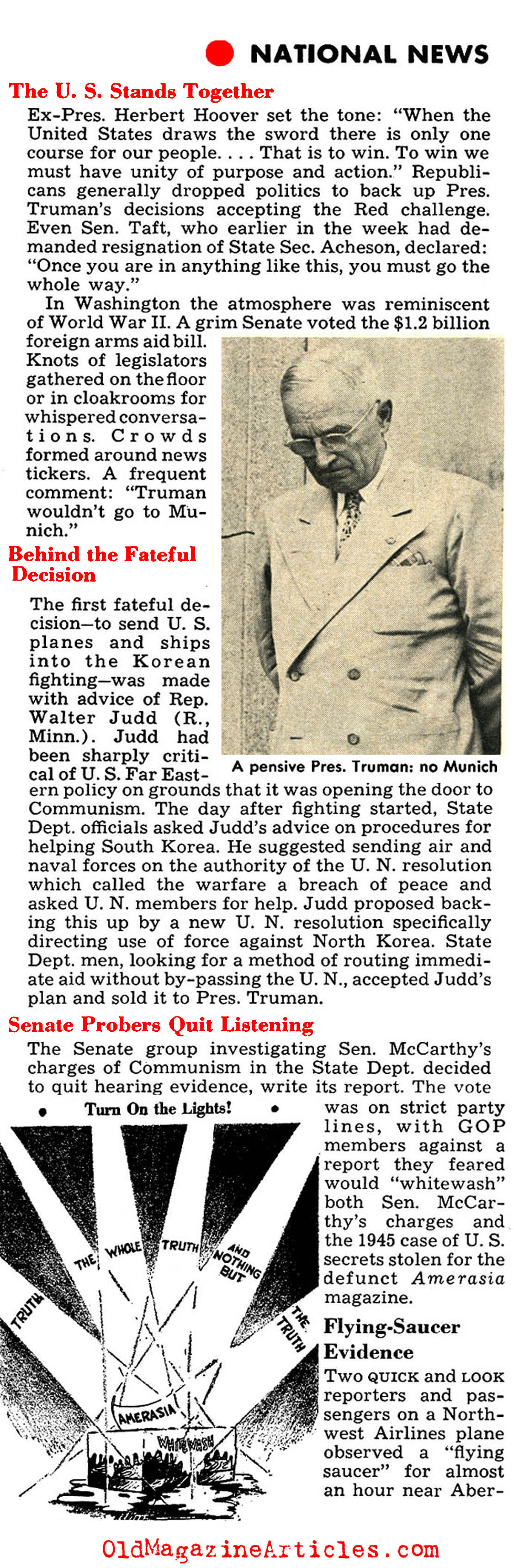 Truman Decides to Defend South Korea (Quick Magazine, 1950)