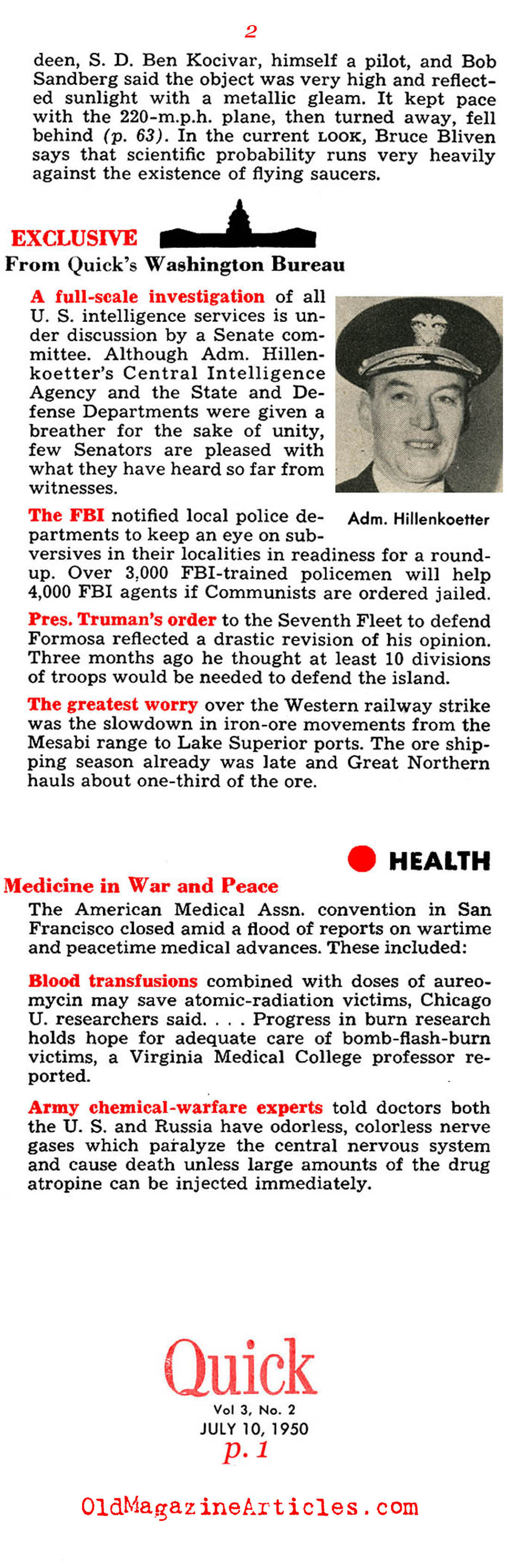 Truman Decides to Defend South Korea (Quick Magazine, 1950)