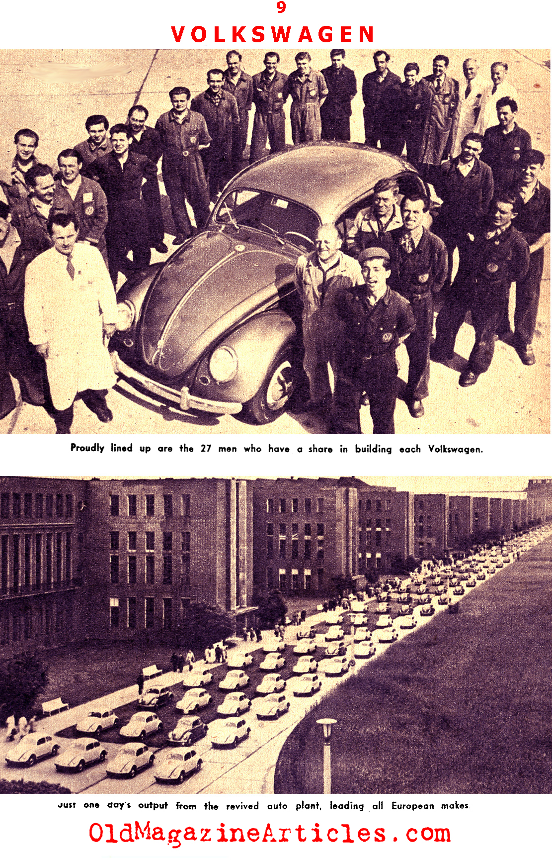 The Post-War Miracle that was Volkswagen  (Pic Magazine, 1955)