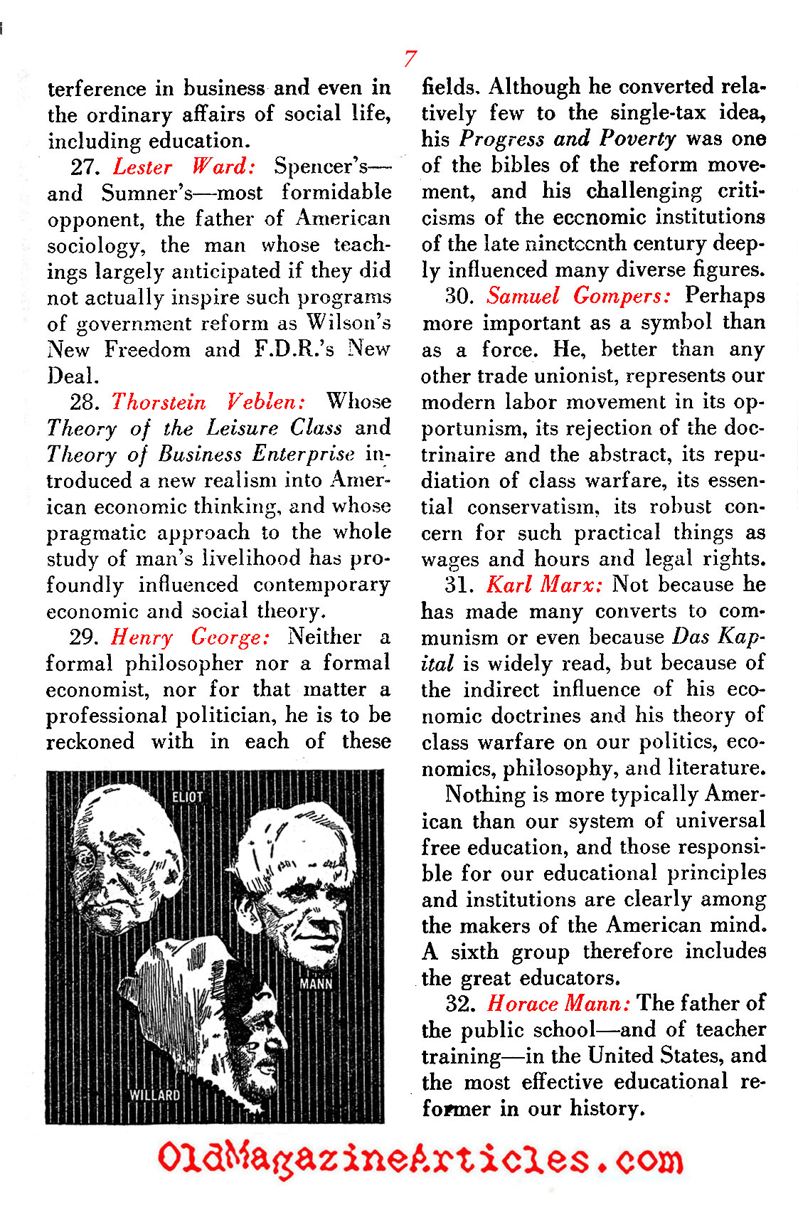 They Molded the American Mind ('48 Magazine, 1948)