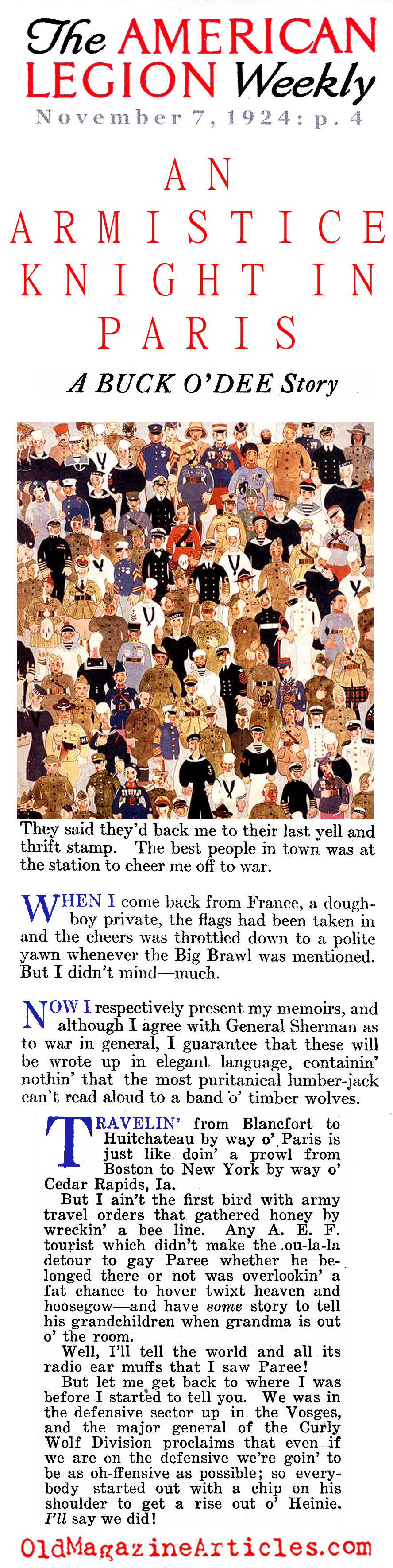 That Night in Paris (American Legion Weekly, 1924)