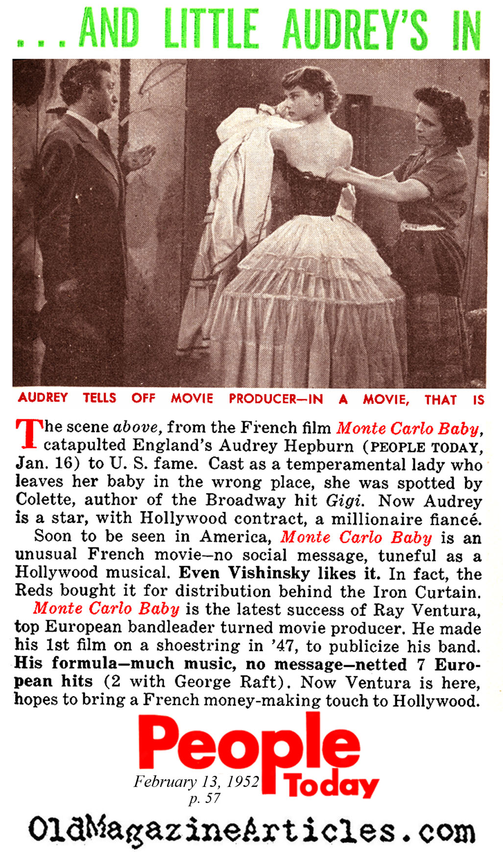 The Discovery of Audrey Hepburn (People Today, 1952)