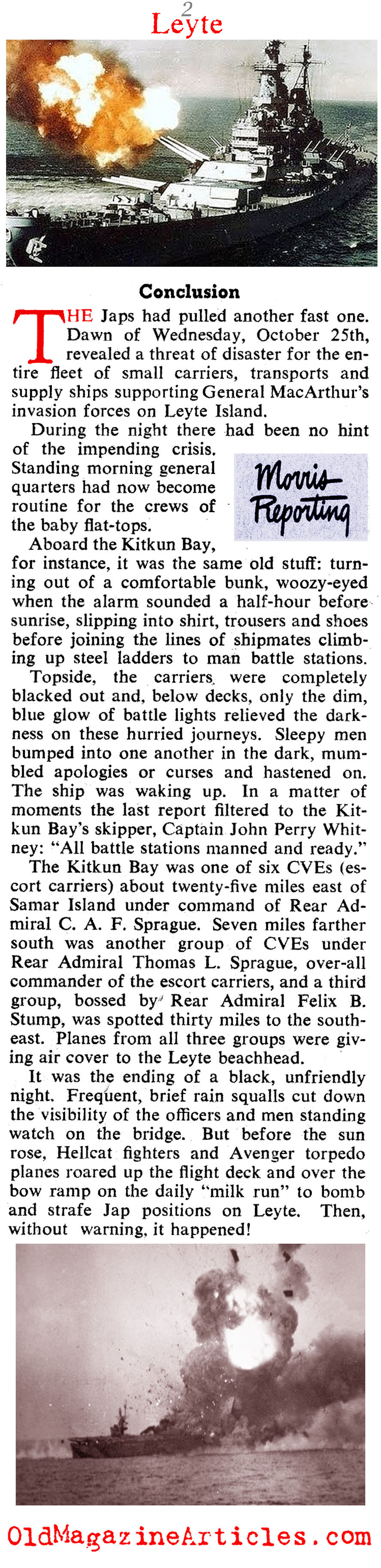 The Greatest Sea Battle [pt. II] (Collier's Magazine, 1945)