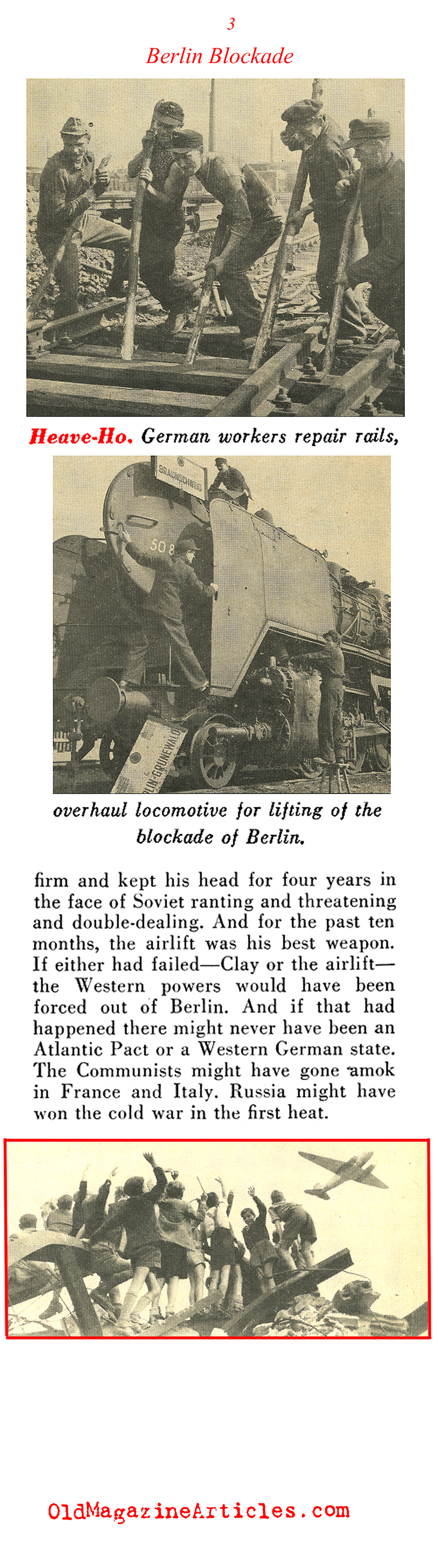 A Look Back at the Berlin Air-Lift (Pathfinder Magazine, 1949)