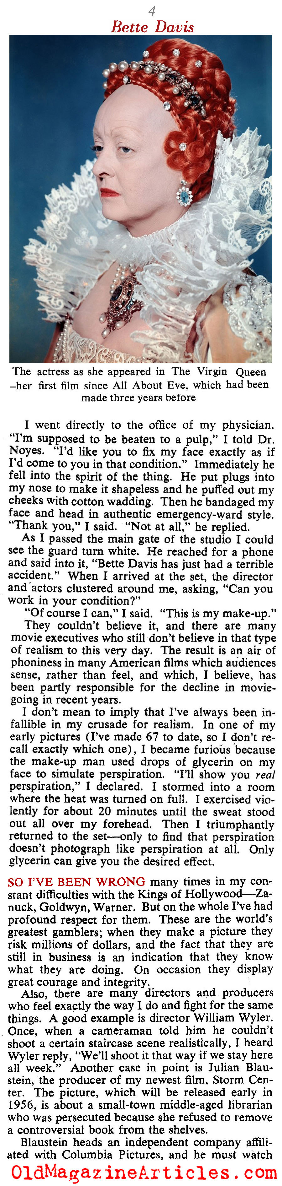 Bette Davis Tells All (Collier's Magazine, 1955)