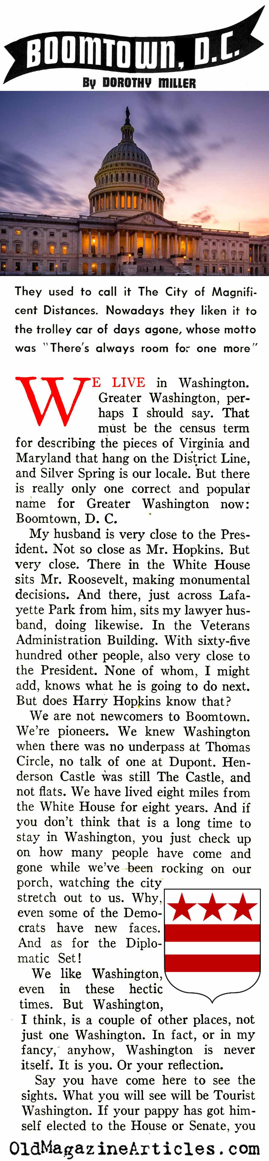 The Nation's Capital as 'Boomtown' (American Legion Magazine, 1943)