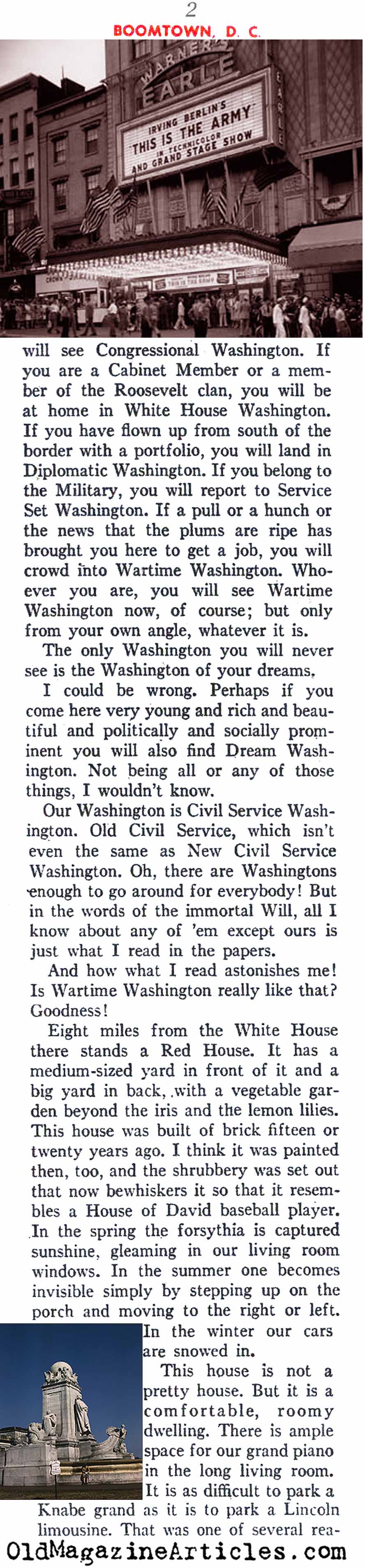 The Nation's Capital as 'Boomtown' (American Legion Magazine, 1943)