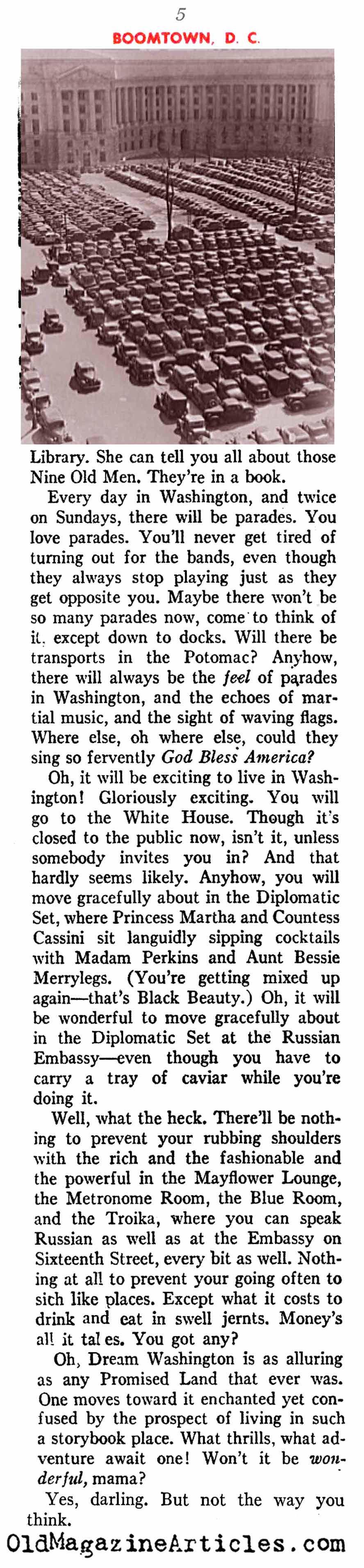 The Nation's Capital as 'Boomtown' (American Legion Magazine, 1943)