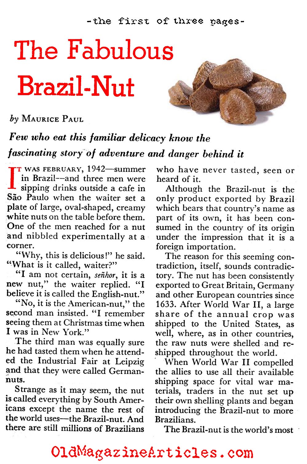The Fabulous Brazil Nuts (Coronet Magazine, 1956)