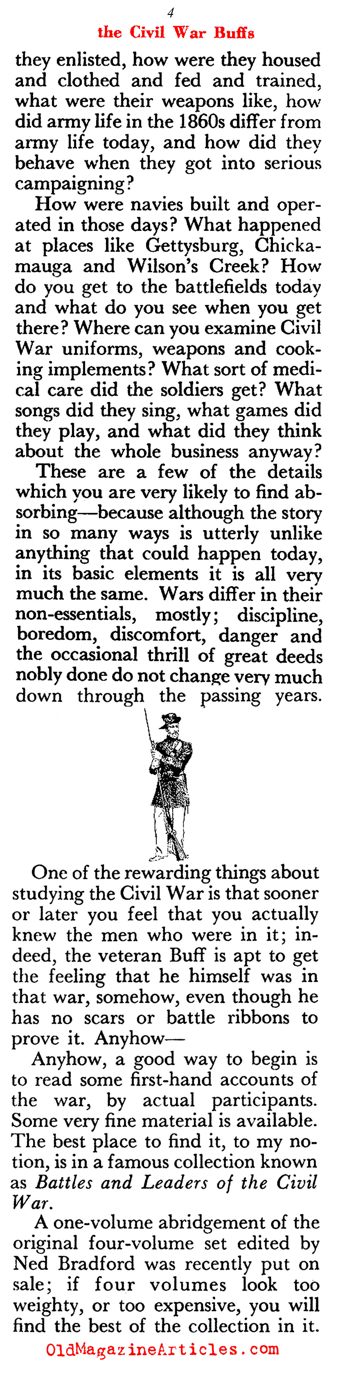 ''Beginner's Guide to the Civil War'' (Pageant Magazine, 1958)