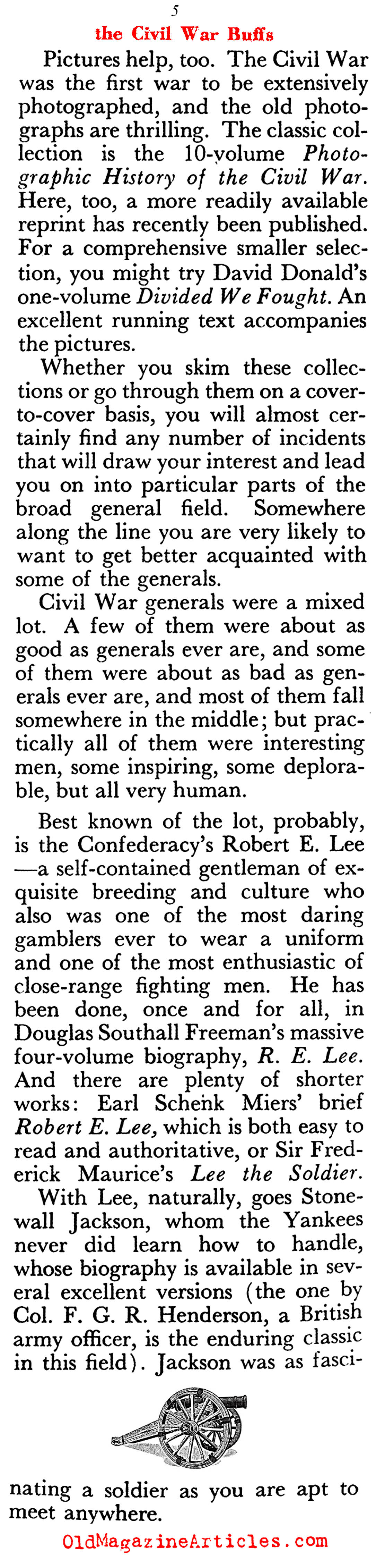 ''Beginner's Guide to the Civil War'' (Pageant Magazine, 1958)