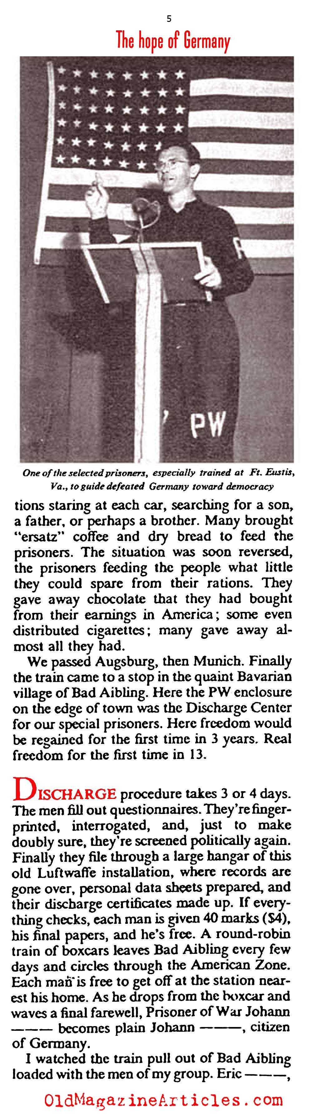 The Re-Education of German Prisoners of War (The American Magazine, 1946)