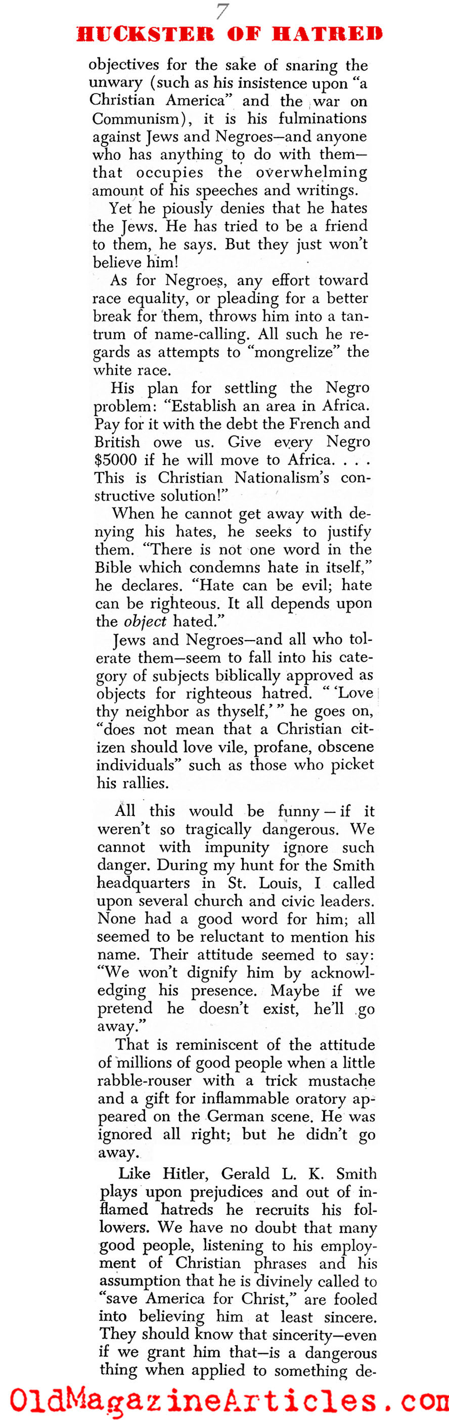 Christian Nationalism: the First Go-Round (Christian Herald Magazine, 1950)