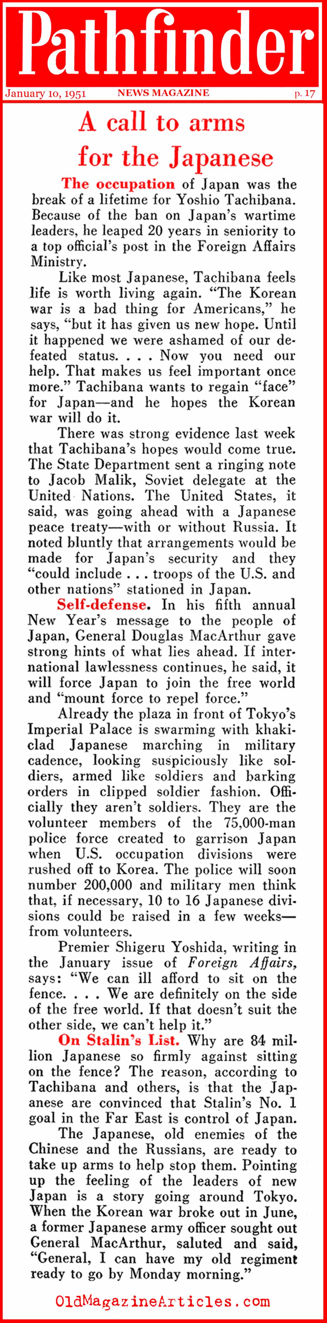 Japan Chipped-In (Pathfinder Magazine, 1951)