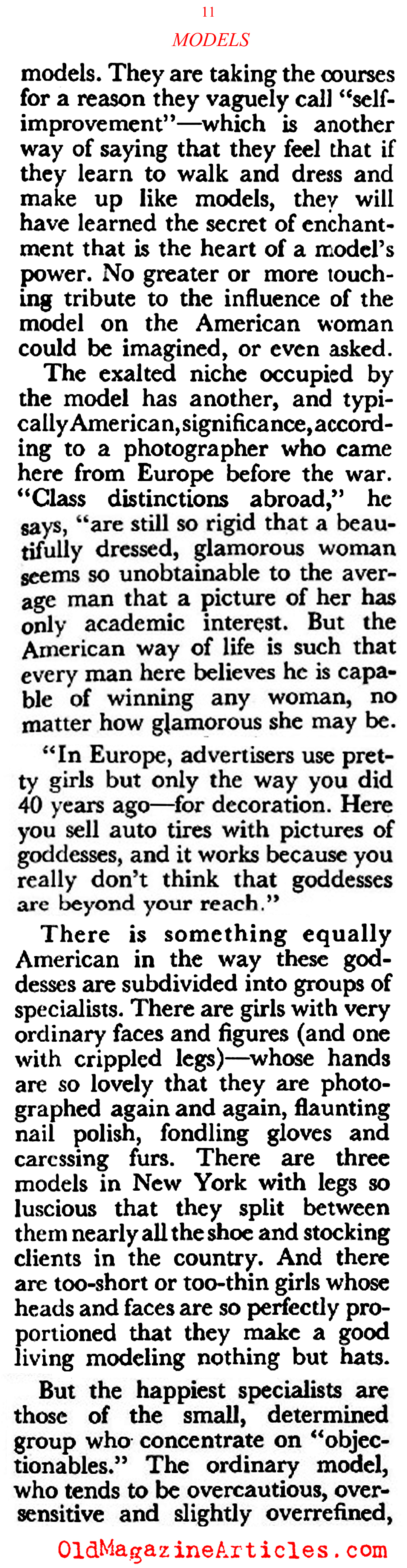 Cover Girls (Coronet Magazine, 1948)