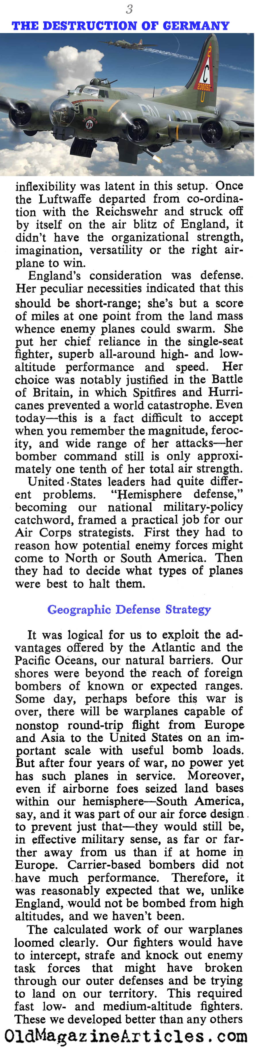 Destroying Germany (Collier's Magazine, 1943)