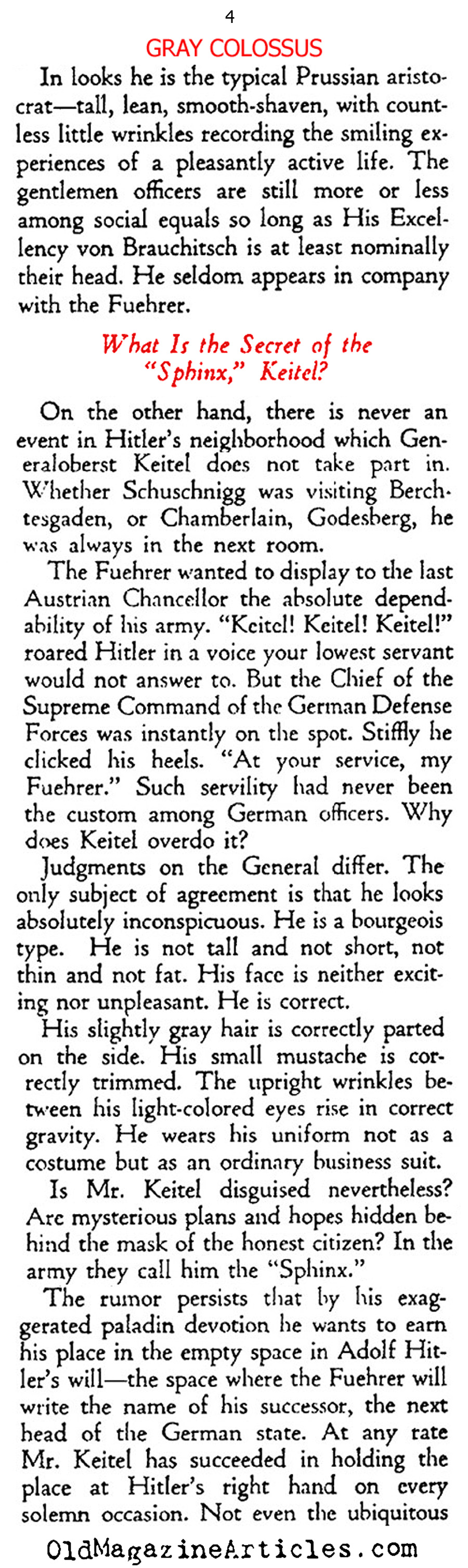 Military Buildup in Germany (Ken Magazine, 1939)