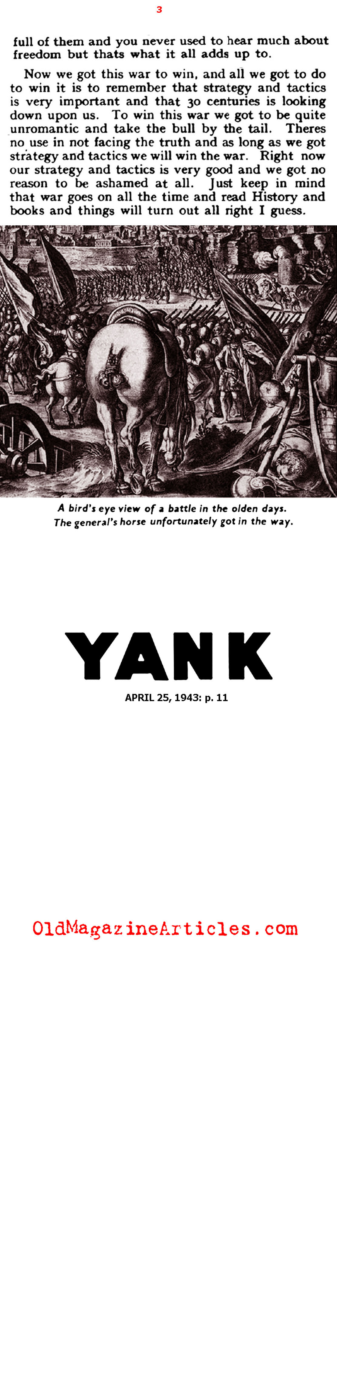 Humor in Uniform (Yank Magazine, 1943)