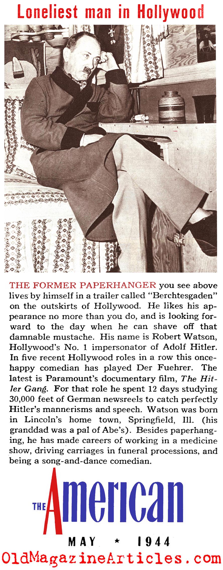 ''Hitler'' of Hollywood (The American Magazine, 1944)