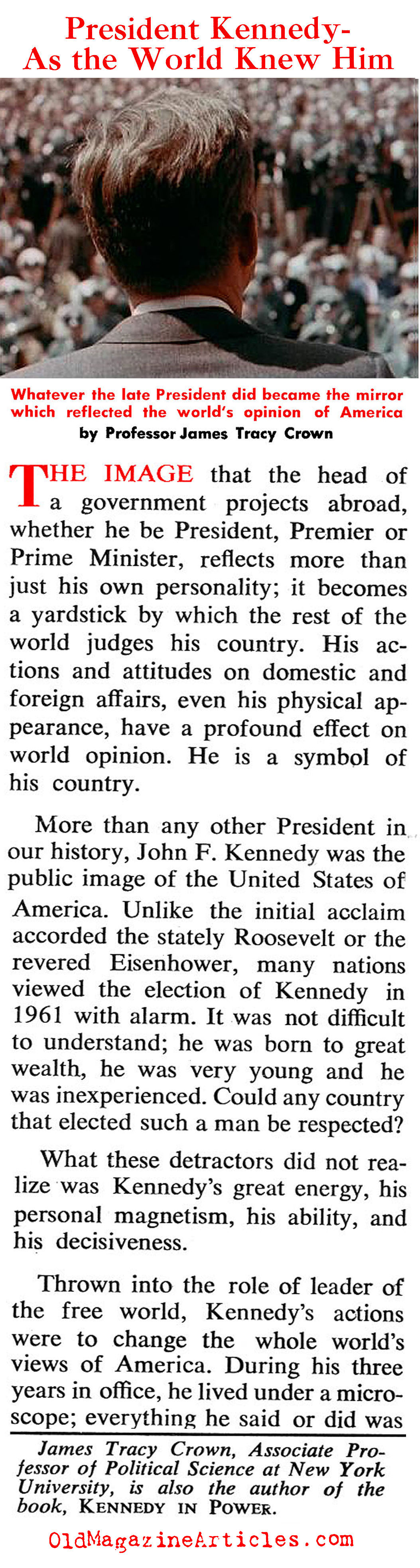 JFK - As the World Saw Him (Coronet Magazine, 1964)