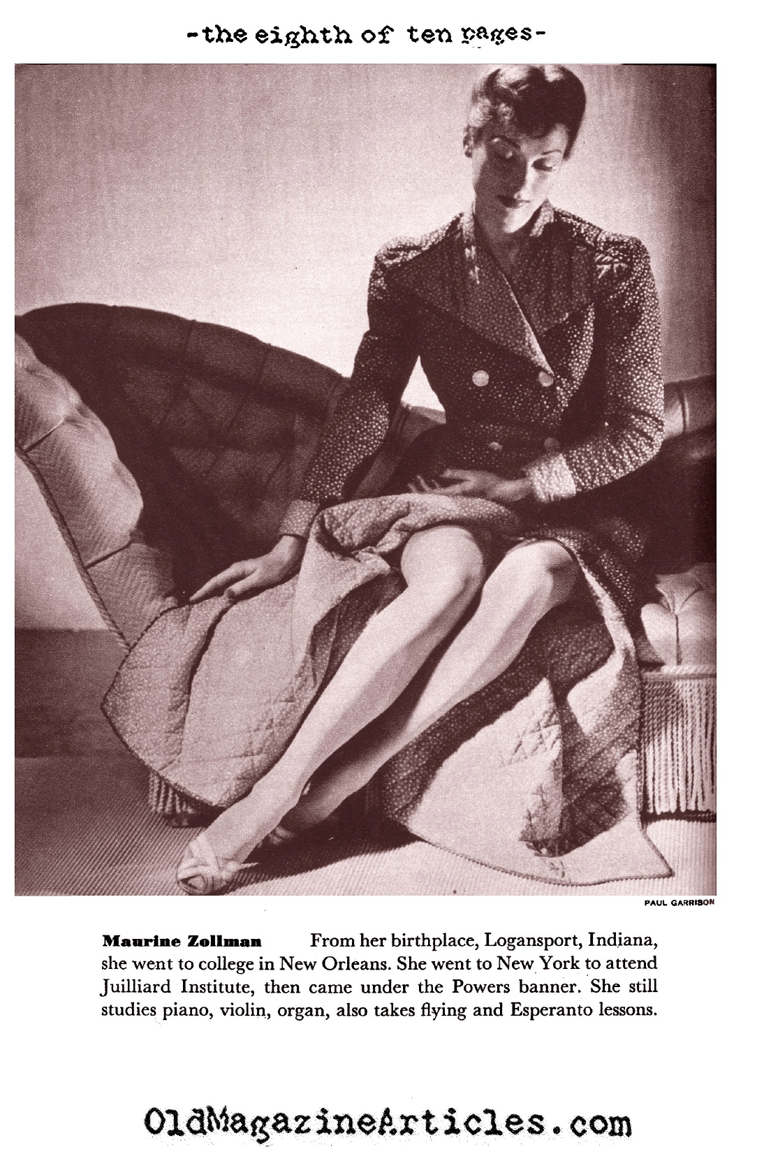 The John Powers Modeling Agency (Coronet Magazine, 1941)