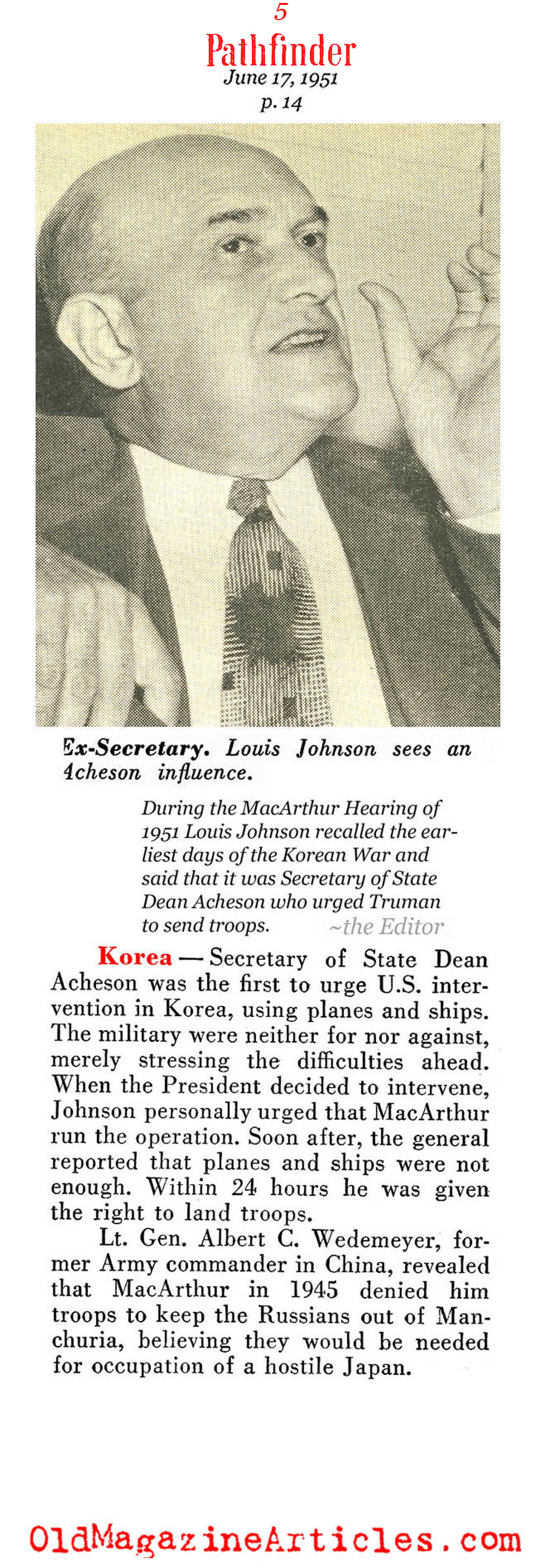 The Start of the Korean War (Quick Magazine, 1950)