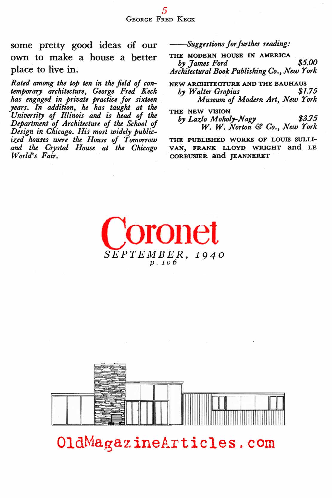 In Defense of Modern Architecture   (Coronet Magazine, 1940)