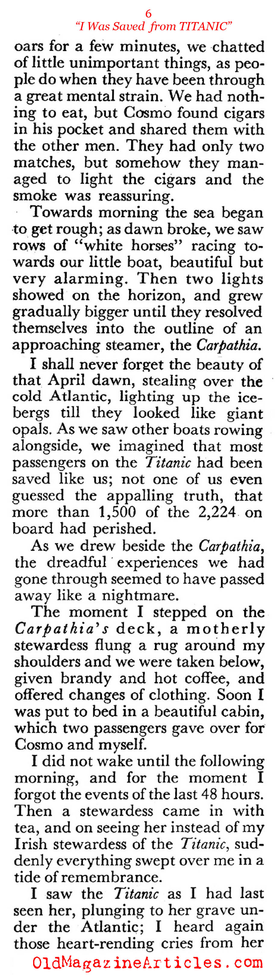 How I was Saved  (Coronet Magazine, 1951)