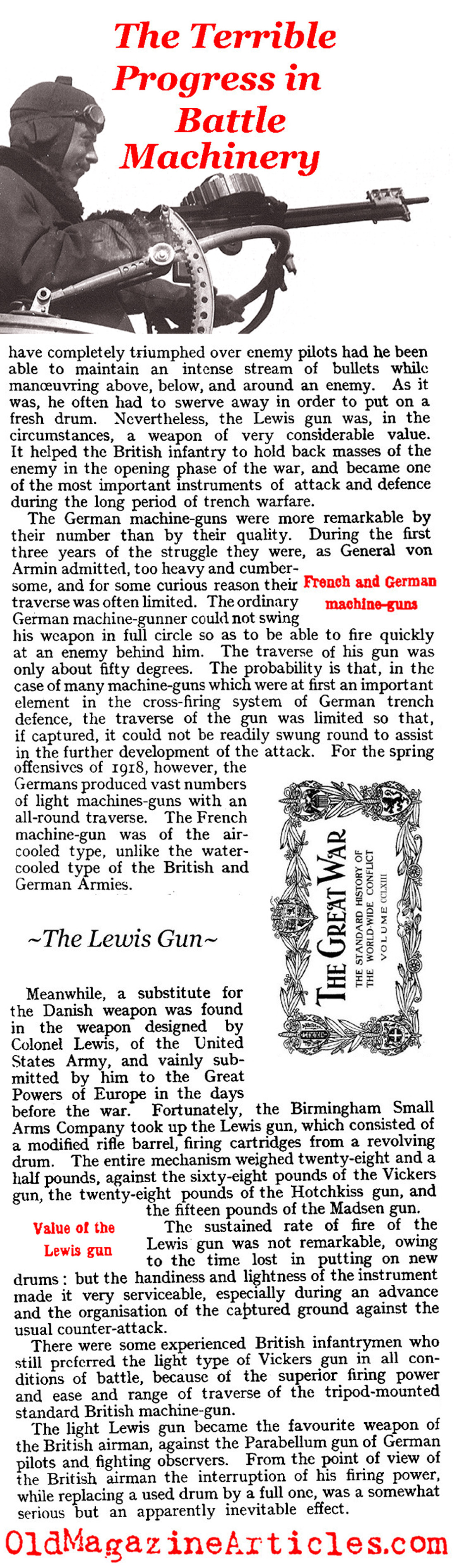 The Lewis Gun (The Great War Monthly, 1918)