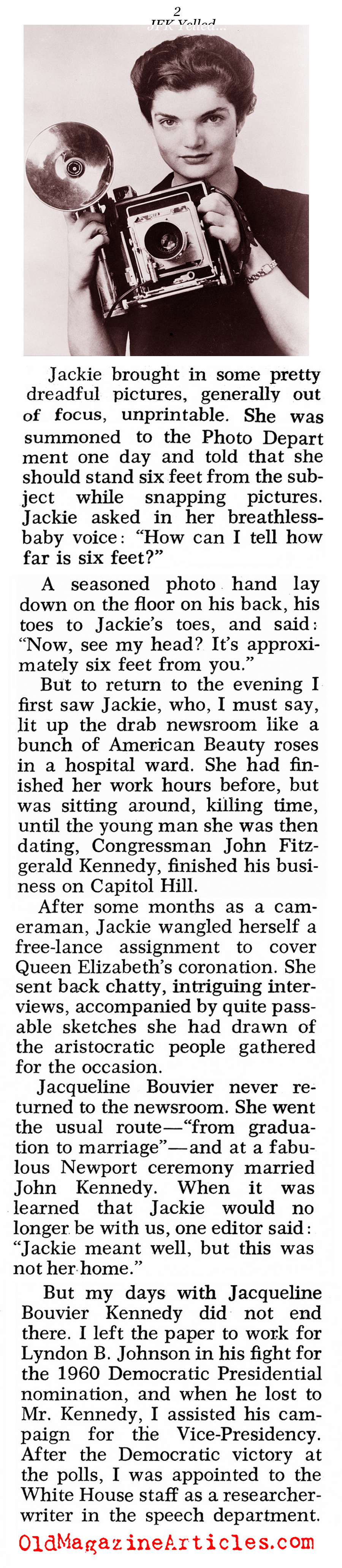 The Unknown Jackie Kennedy (Pageant Magazine, 1970)
