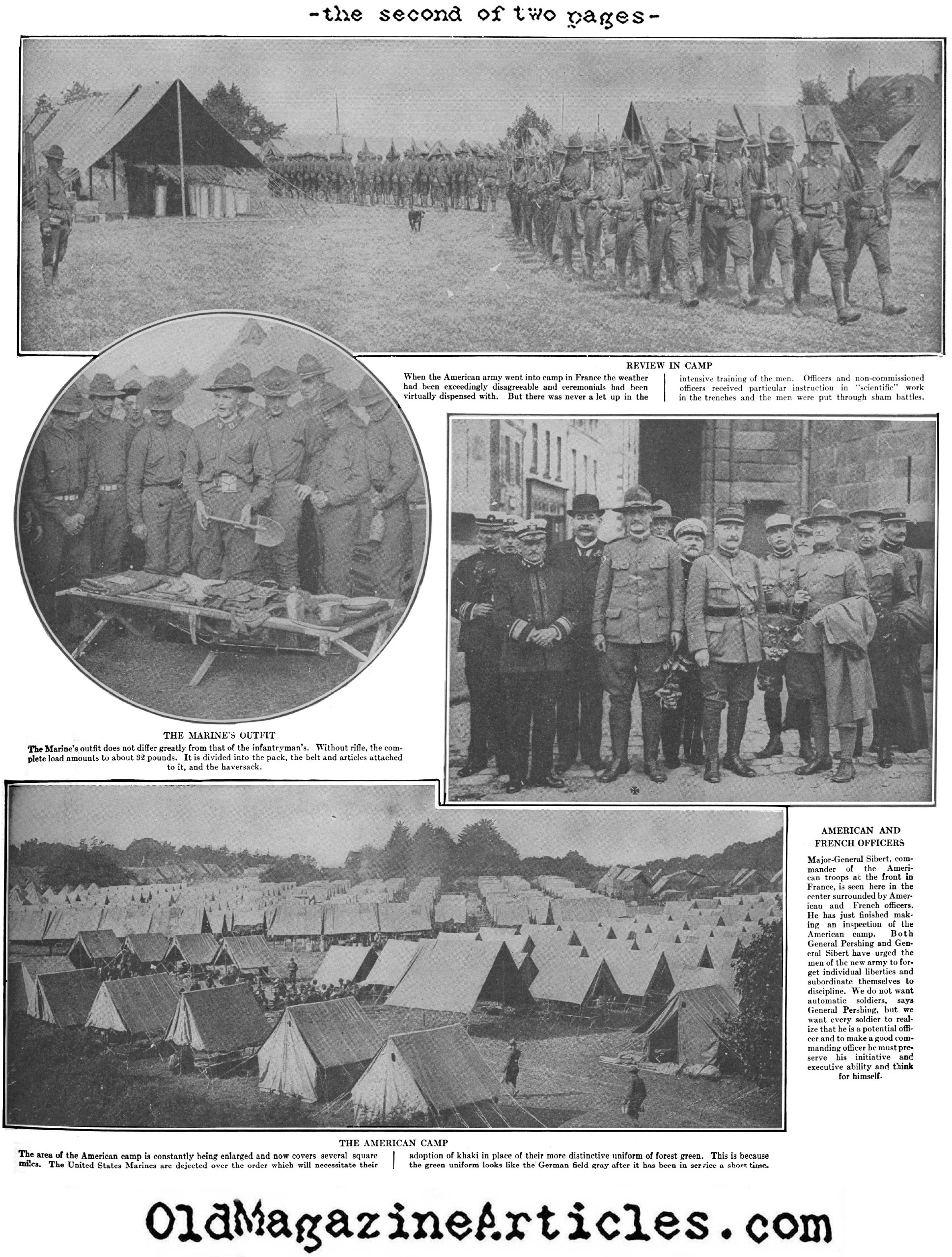 The American Marine in France (Leslie's Weekly, 1920)
