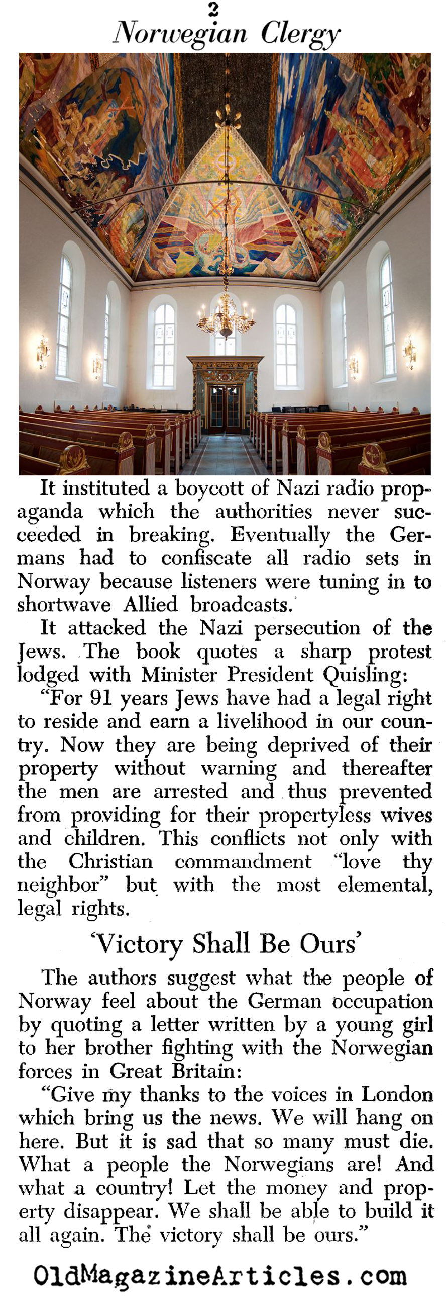 The Resistance of the Norwegian Church (PM Tabloid, 1943)