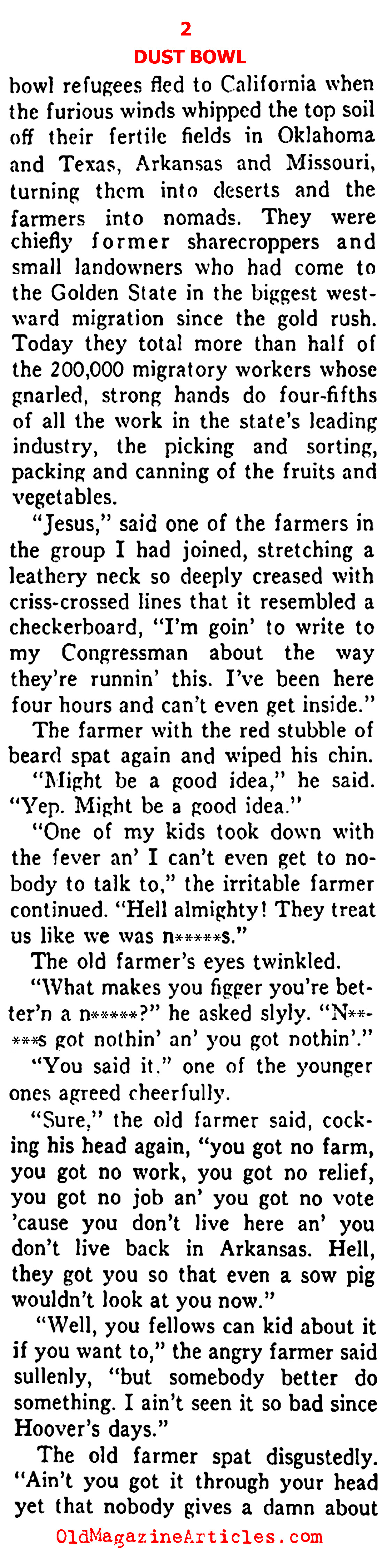 The 'Okies' and the Dust Bowl (Ken Magazine, 1938)