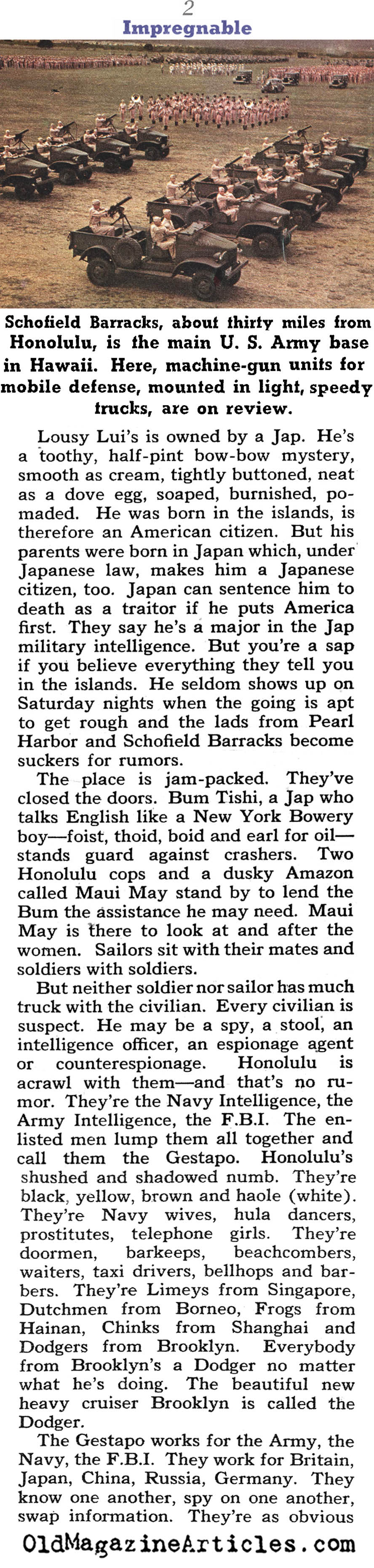 ''Impregnable Pearl Harbor'' (Collier's Magazine, 1941)