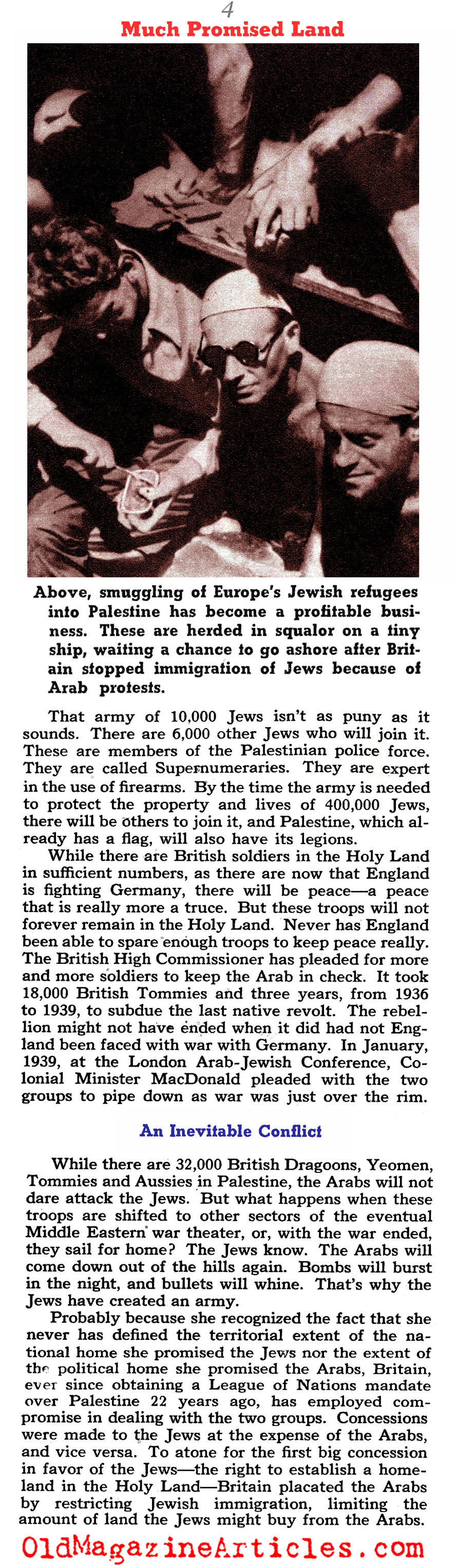 British Palestine, 1940 (Collier's Magazine, 1940)