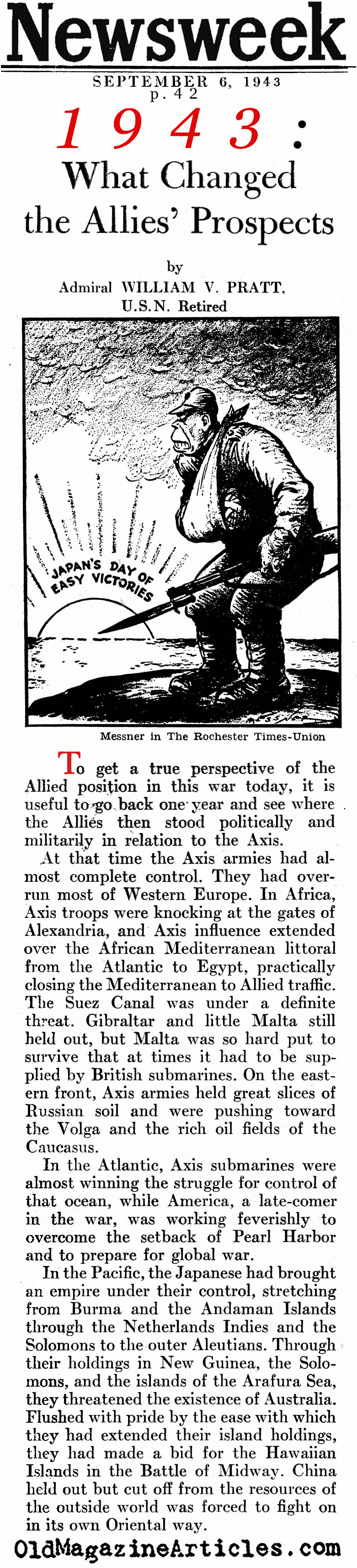 1943: The Year Everything Changed for the Allies (Newsweek Magazine, 1943)