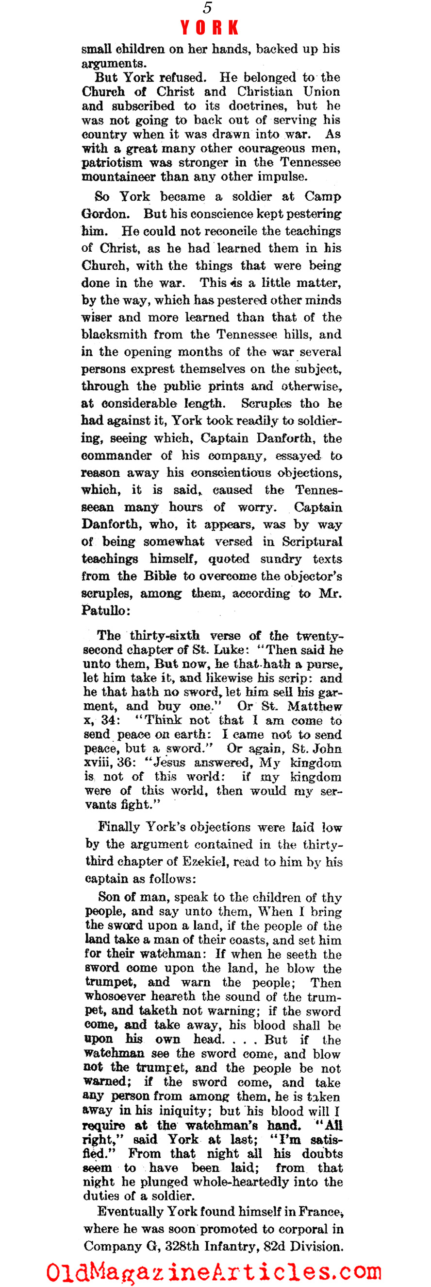 Sergeant York (Literary Digest, 1919)