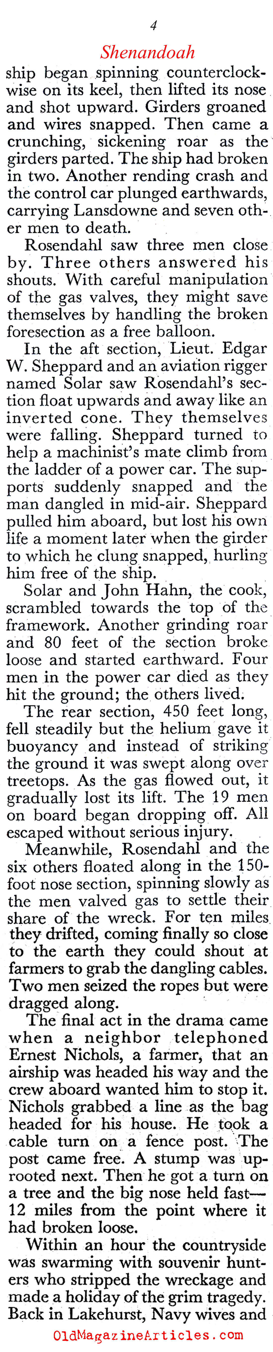 The Destruction of the <i>Shenandoah</i> (Coronet Magazine, 1949)