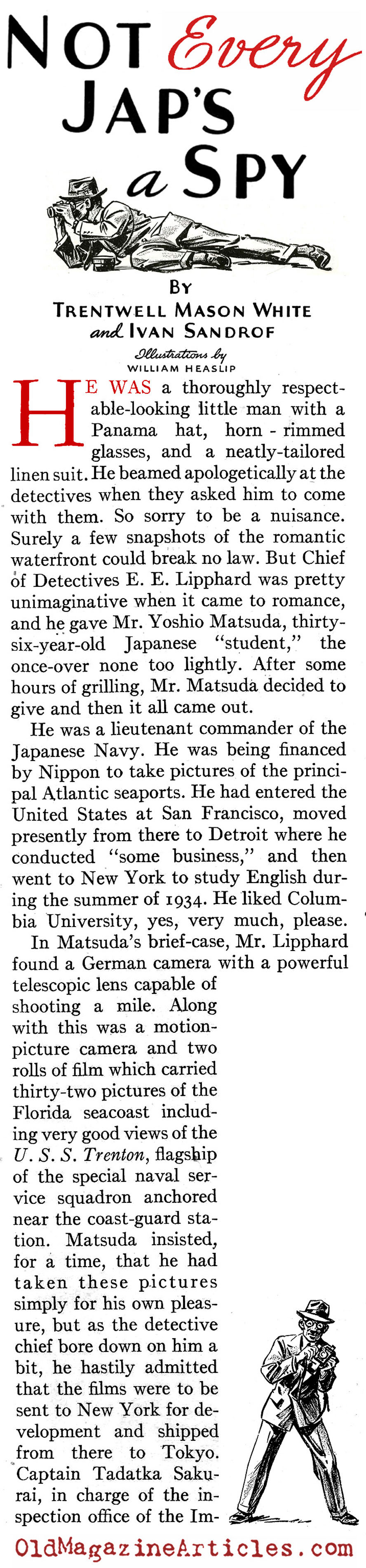 The Japanese Spy Problem (American Legion Magazine, 1939)