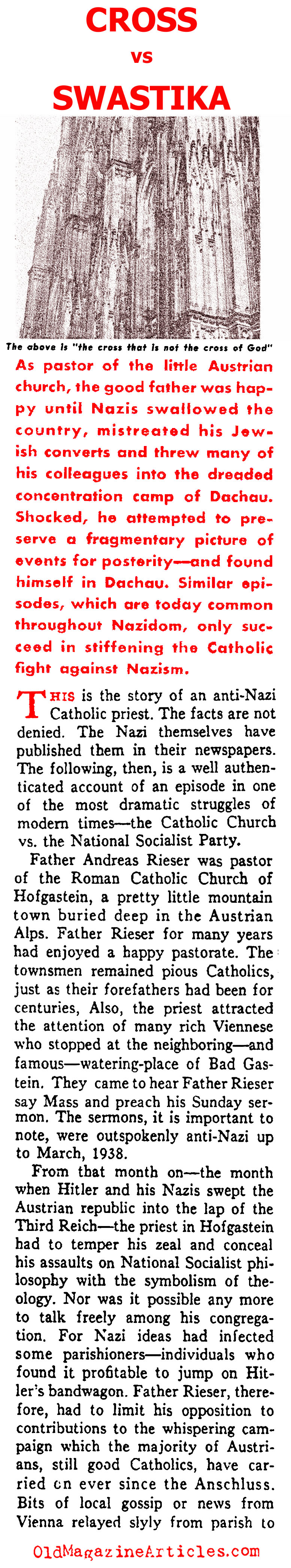 Nazis Against the Christian Churches (Ken Magazine, 1939)