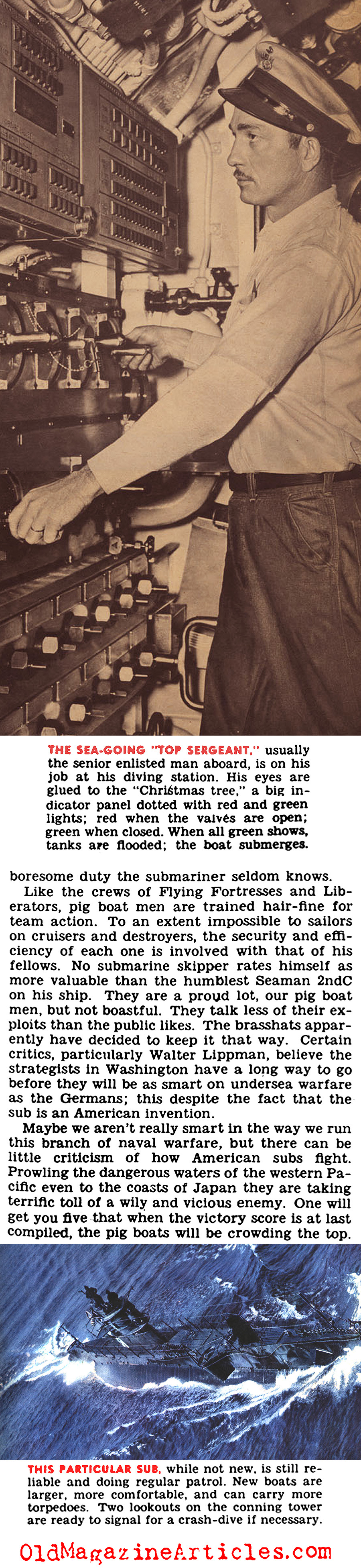 Life on a U.S. Navy Sub (Click Magazine, 1943)